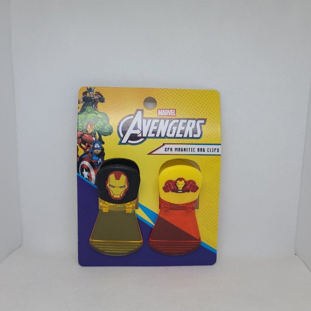 Disney Marvel Avengers Iron Man Magnetic Chip Clips – Set of 2 - NEW